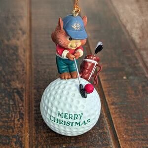 1993 Golf/Animal Christmas Ornament